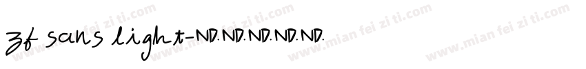 zf sans light字体转换